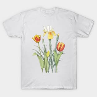 Iris and Tulips T-Shirt